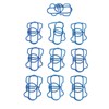 100PCS Metal Paper Clip Multifunctional Electroplating Process Prevent Slip Exquisite