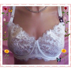 Victoria's Secret 38DD Coconut White WICKED Dream Angels Balconette PU wopad Victorias Secret Bra