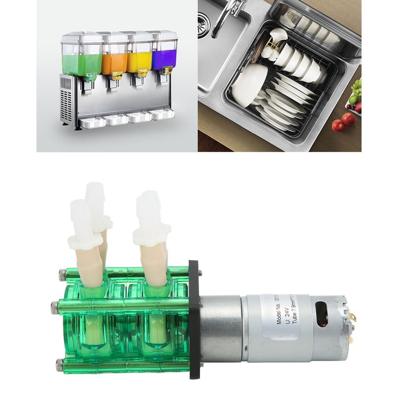 Dual Head High Flow Corrosion Resistant Peristaltic Pump Liquid Dosing