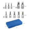 Spline Bit Socket Set 10pcs, 1/4", 3/8" & 1/2" Drive