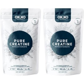 OKKO Creatina Pura, 150 G Rendimiento Sugar Free sin Rellenos Ni Aditivos Alta Pureza y Calidad Premium Mayor Absorción