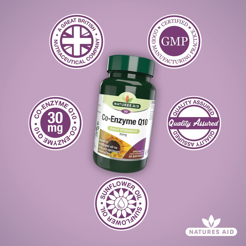 Natures Aid Co-Q-10 Tablets 30mg Pack of 30