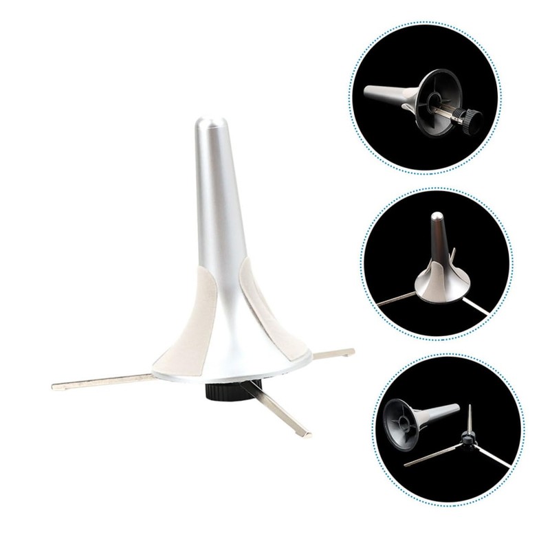 Kisangel Portable Metal Trumpet Stand Holder Lightweight and Support for