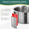 DELARLO Sauce Pan Sets, Compatible with All Cooktops 600℉, Full