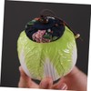 Gatuida Chinese Cabbage Shaped Ceramic Tea Canister with Lid Elegant