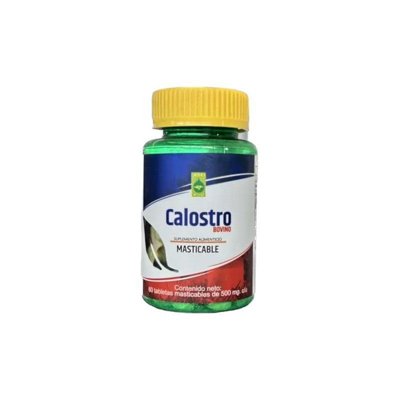 Suplemento a base de calostro 60 tabletas, 1,000 mg por