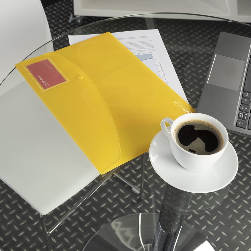 Rapesco 0701 ID Popper Wallet, A4+, Bright Solid Colours, Pack