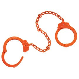 Peerless Handcuff Company, Leg Iron, Model 703O, Leg Iron - Orange Finish