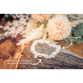 Lebensquelle Plus Rock Crystal Chip Bracelet | Real Rock Crystal | High Quality Gemstone Bracelet, Crystal, Crystal