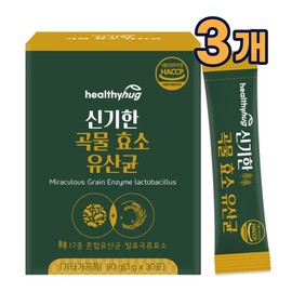 Healthy Hug Grain Enzyme Lactic Acid Bacteria High Potency Stick Type 3 Pieces / 헬씨허그 곡물 효소 유산균 역가수치 높은 스틱형 3개