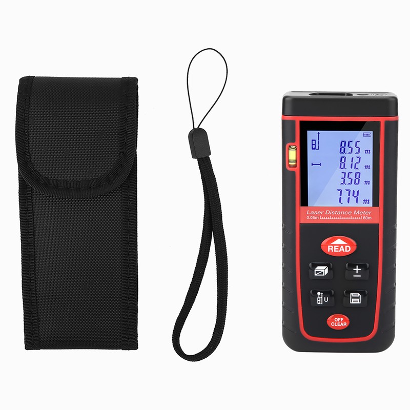 LCD Display rz-s 60M Laser Distance Meter Measurer Distance Measuring