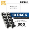 Brother Genuine DK-1202 10-Pack Die-Cut White Paper Shipping Labels for