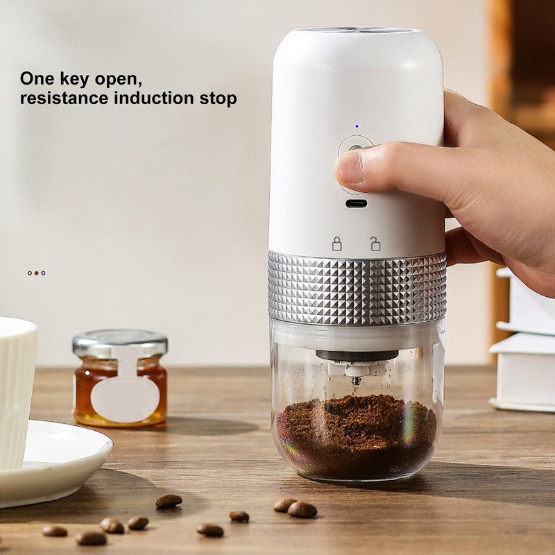 Electric Coffee Bean Grinder Dry Wet Dual Use 1500mAh Small