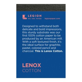 Legion Lenox Mini Artist Pad, 2.5 by 3.5 Inches, White Paper, 15 Sheets (L21-LEN250WH23)