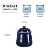 HAOTOP Porcelain Salt Bowl with Lid and Spoon,Ceramic Sugar Bowl