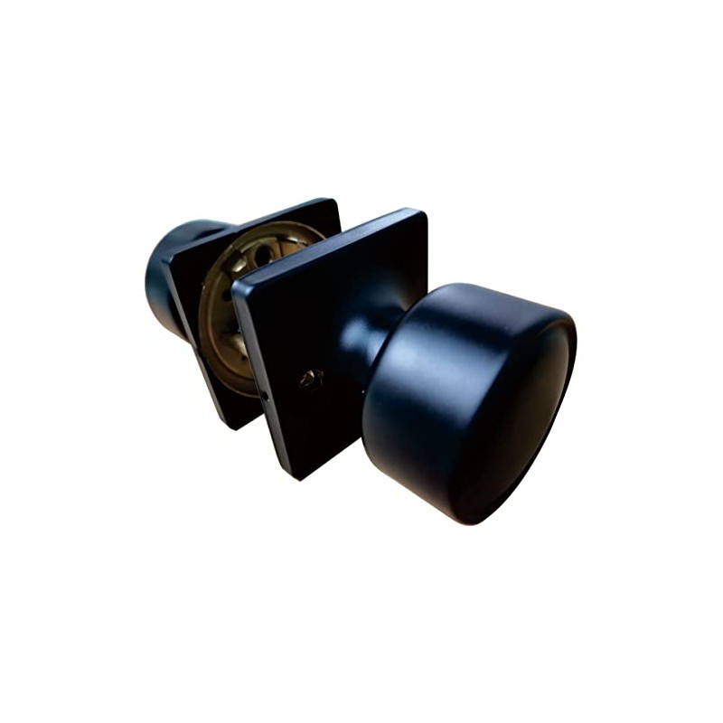 Door Lock Knob Passage Cove Matte Black