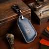 ISDORE Premium Leather Key Fob Case Compatible with GOLF TIGUAN