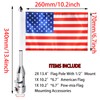 2 Pack Motorcycle Flag Pole Mount Kits Compatible For Harley
