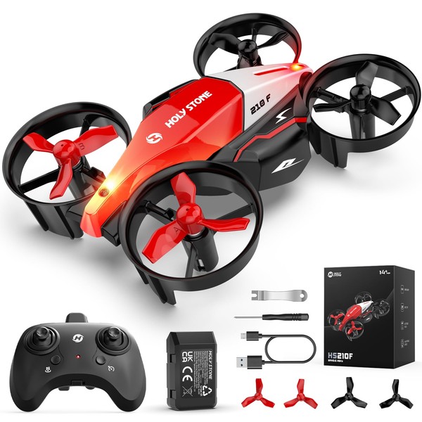Holy Stone HS210F Mini Nano RC Drone for Kids Gift Portable Pocket Quadcopter with Altitude Hold, 3D Flips and Headless Mode, Race Drone with Light Easy to Fly for Beginners