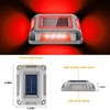 T-SUN Solar Deck Lights Outdoor 12 Pack, Red LED Driveway