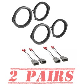 American International Front-Rear Speakers installation kit for 2006-2021 Honda Civic, 2008-2022 Accord