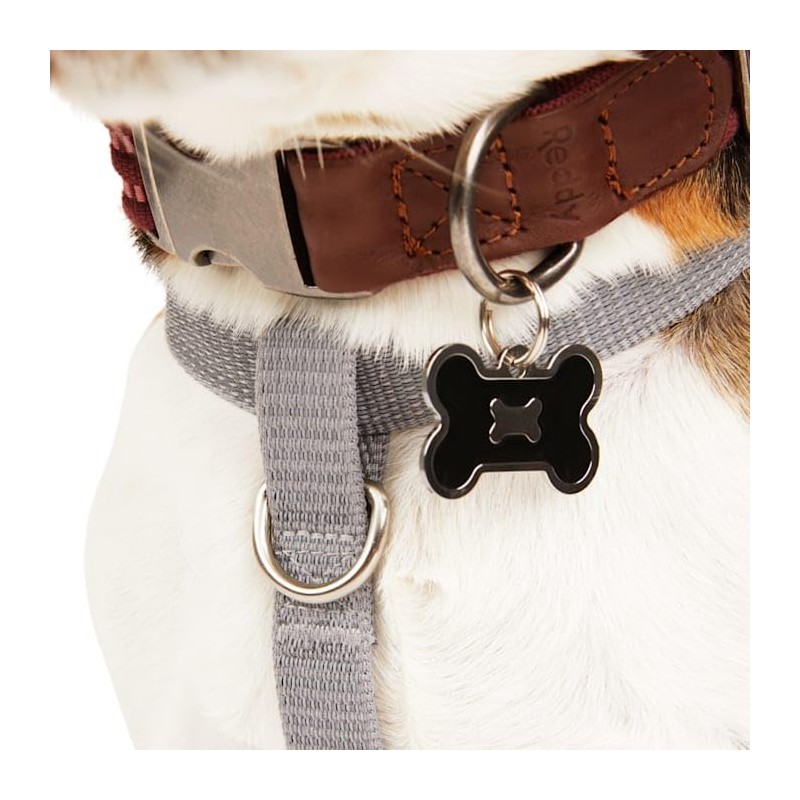 Reddy Grey Reflective Dog Harness, Medium