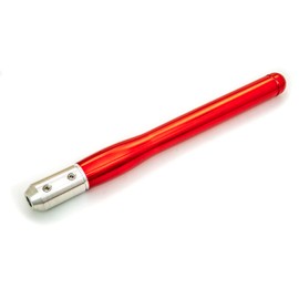 Simple Woodturning Tools Solid Aluminum Handle for 3/8 Mid-Size Carbide Tools, Brilliant Red, American Made