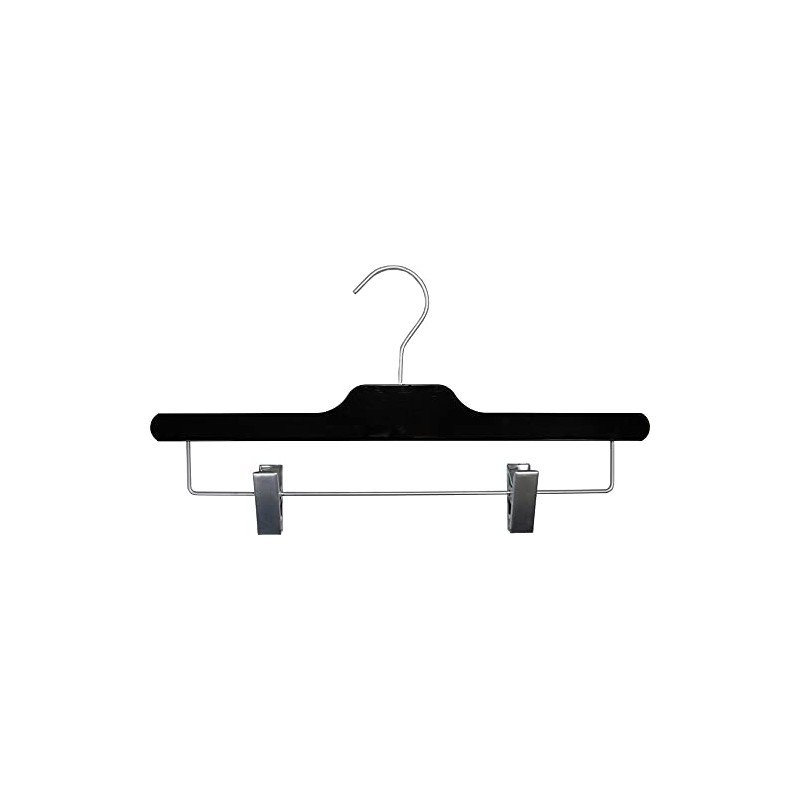 High-end Black Acrylic Bottom Hanger, 12 Pack Luxury Quality Pants