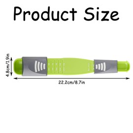 Luckious Adjustable Dual Purpose Plastic Measuring Spoon,Dual Head Design with Graduated Spoon,Measuring Graduated Spoon for Powdered Milk,Sugar,Salt