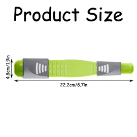 Luckious Adjustable Dual Purpose Plastic Measuring Spoon,Dual Head Design with Graduated Spoon,Measuring Graduated Spoon for Powdered Milk,Sugar,Salt