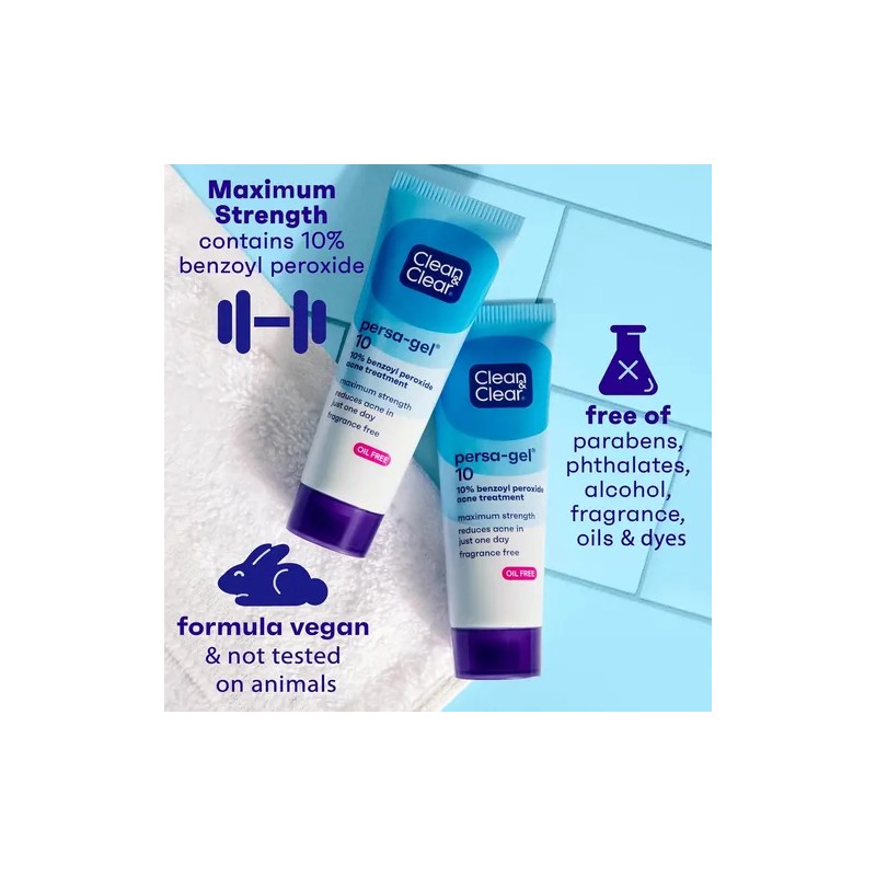Clean & Clear, Persa-gel 10 Tratamiento Para Manchas De Acné