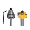 1/2in Router Bit 6 Bearing Slot Cutter for Multiple Depth