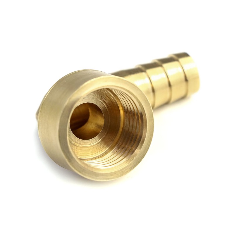 QWORK 90 Degree Elbow Brass Brass Hose Nozzle 12mm x