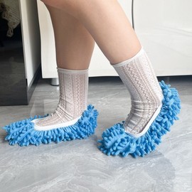 Chenille Foot Mop Cleaning Slippers Cover 7ea
