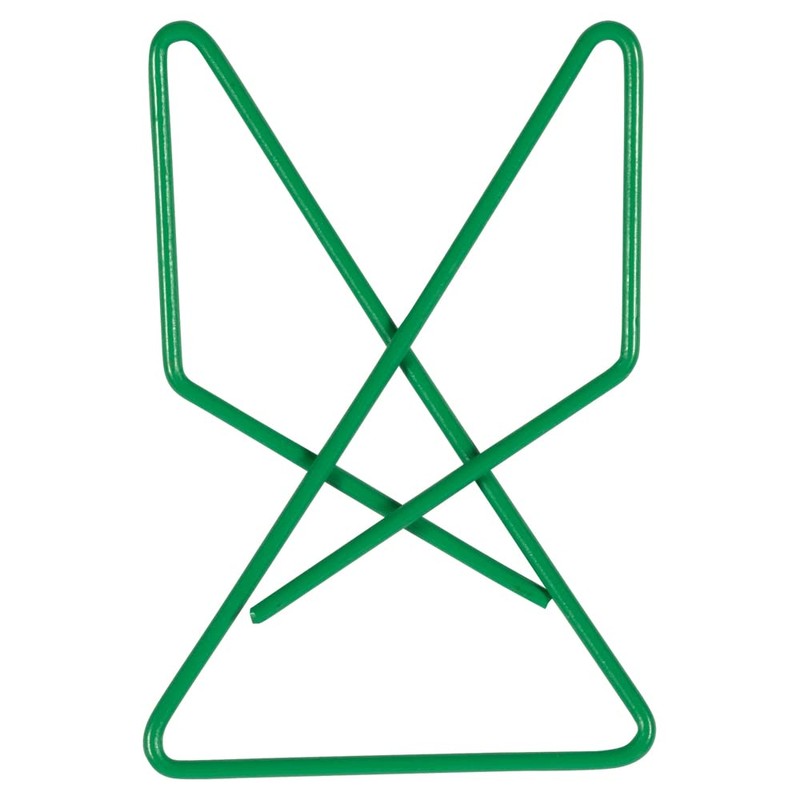 JAM PAPER Colorful Butterfly Clips - Green Paperclips - 15/Pack