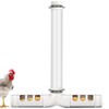 KHEARPSL Automatic Chicken Feeder No Waste 13lbs Duty PVC Gravity