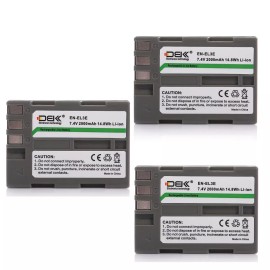 For Nikon 7.4V EN-EL3E Battery For Nikon D50 D70S D80 D90 D100 D200 D300S D700 Camera - 3pc EN-EL3E Battery