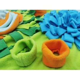 Dogs Snuffle Mat Pet Feeding Mats Puppy Sniffing Pad,Cat Doggies Interactive Puzzle Toys for Multiple Breeds Encourages Natural Foraging Skills,Training and Stress Release (Light Blue)