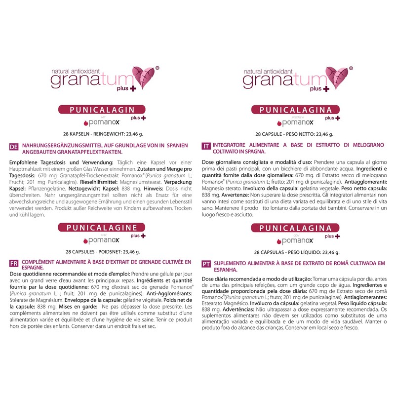 Granatum Plus | Pomegranate Extract + Olive Extract | Pomegranate