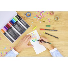 edding 1300 Color Fiber Pen Set, 40-Colors, ED1300-40