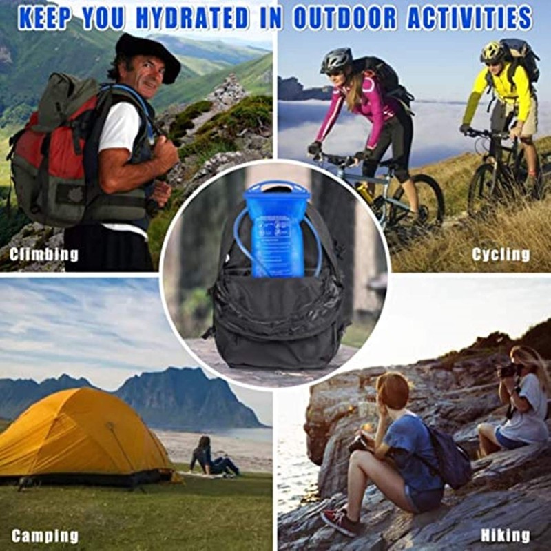 Hydration Bladder1.5L Water Bladder BPA Free,7Inch Large Opening Water Reservoir,Leak