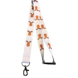 Festive Christmas Rudolf/Reindeer Neck Lanyard/Badge Holder/Key/Whistle with Safety Breakaway