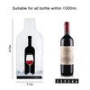 LIVEBAY 5 Pack Reusable Wine Bag for Travel Wine Bottle