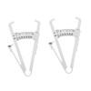 Gatuida 2pcs Skinfold Caliper for Accurate Measurement Caliper for Waist