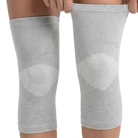 Onecompress - One Compress Premium Rayon Derived from Bamboo Knee Sleeves For Women & Men Original 2-pack(Gray, X-Large(90-115KG))