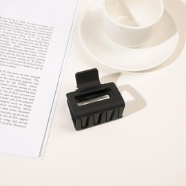 6 Pack Medium Claw Hair Clips ，Matte Hair Clips for Thick Hair Neutral Color Square Hair Clips Claw Clips for Thick Hair Small Hair Clips for Hair Accessories for Women