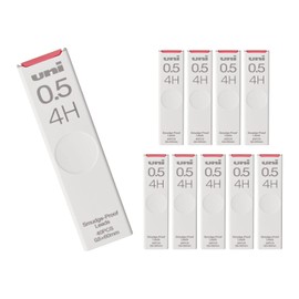 Mitsubishi Pencil Uni ULS05404H Mechanical Pencil Lead, 0.5, 4H, 10 Pieces, Box
