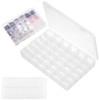 Hejo 2 PCS 36 Grids Plastic Compartment Storage Box, Craft