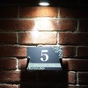 Badgemaster Modern Anthracite House Number Sign Plaque Stainless Steel Standoffs