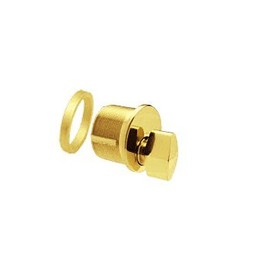 C.R. LAURENCE DRA20PB CRL Polished Brass Mortise Thumbturn Cylinder